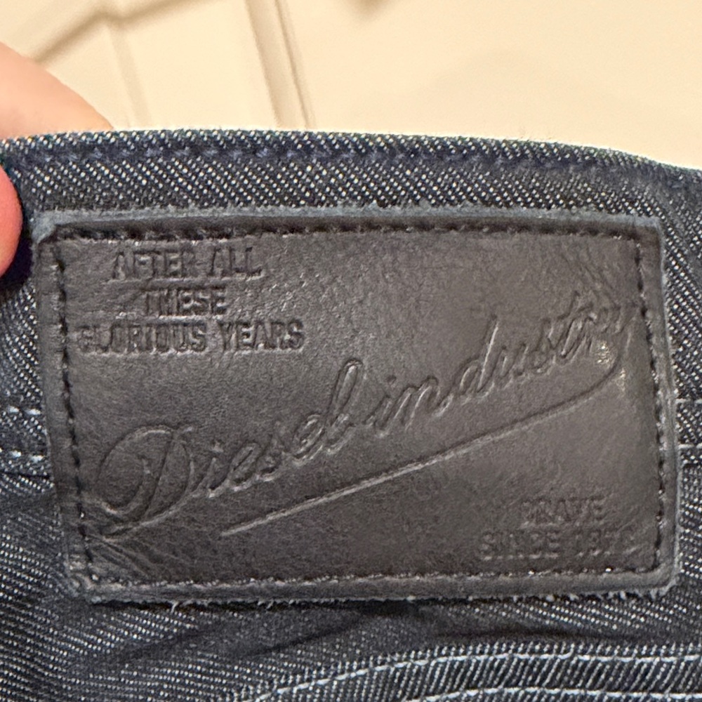 Diesel Industry Zatiny Bootcut Dark Blue Jeans - Picture 8 of 8